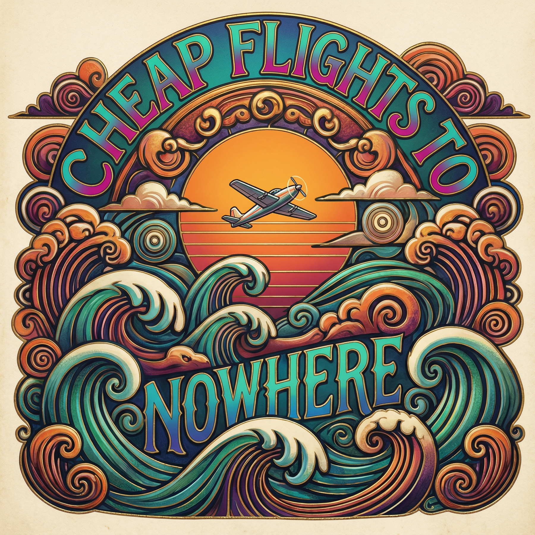 CHEAP FLIGHTS TO NOWHERE logo